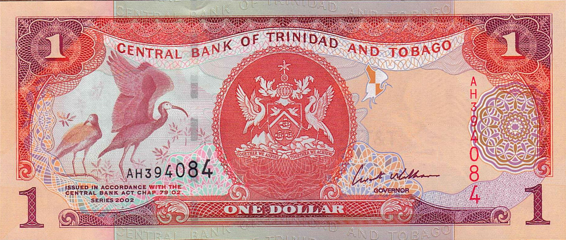 Trinidad and Tobago 1 2002 UNC P-41/b